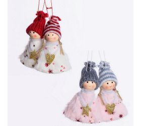 Záv.plast. anjel 7x11cm s/2 mix2