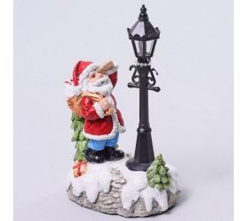 Santa s led lamp.9x5,3x14,5cm poly