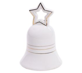 Zvonček porcel. 5,5x5,5x9cm bie