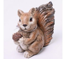 Polyres. veverica žaluď 13.5x7.5x12cm