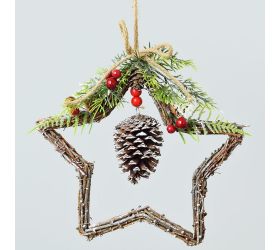 Záv.veniec hviezda 26x26x6cm