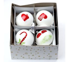 S30 vian.guľa detský motív 8cm mix 4vzorov /9121