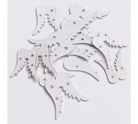Drevené krídla biele 4,5x3,5  s/12