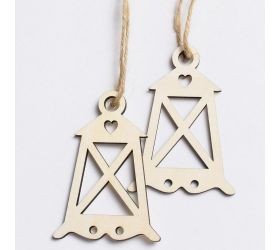 Drevený lampáš natural s/2 5,5x8,2cm