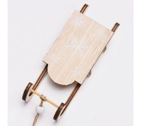 Drevené sánky natur 13*4.5*4cm