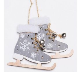 Drevené korčule šedé 48x11x1