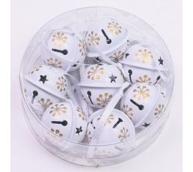 Rolničky bielo+zlaté s/8 ?3cm