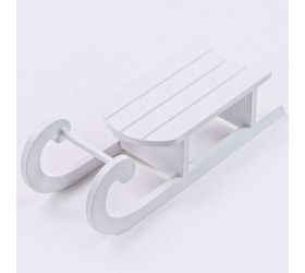 Drevené sane biele 20x6,5x6cm