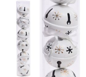 Rolničky biele s/6 5cm