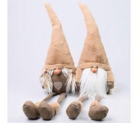 Škriatok sediaci hnedý mix2 19*15*66