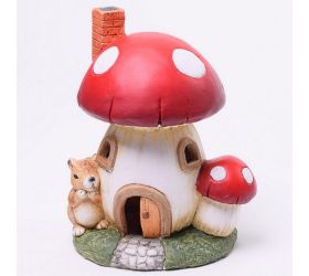 Domček hríbik led keram.15.6*12*19.5cm