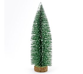 Vian.stromček zel.na pni velvet 45cm