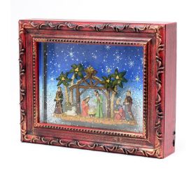 Obraz led s usb betlehem 19*24*5.3