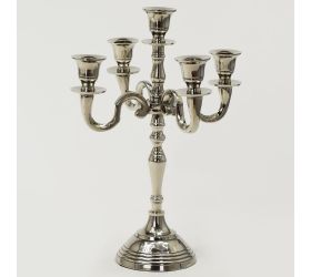 Svietnik ALUMINIUM  5 ramien 30 cm