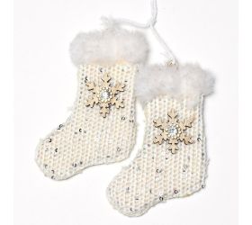 Záves ponožky biele 22x8x2cm