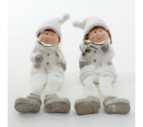 Deti sediace mix porcelán 6.3*5.7*9.8cm