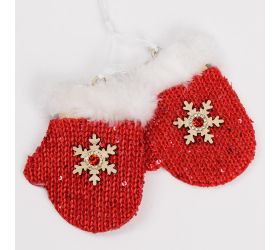 Záves rukavice červené 22x8x2cm