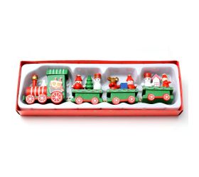 Vlak drevo zelený 22,3x7,2x2,9cm