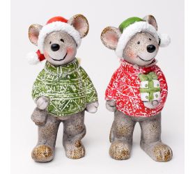 Myš ker. zel/čer. mix2 7.7*7.5*15.2