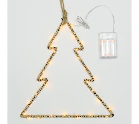 Záves strom led kov 27,5x30cm