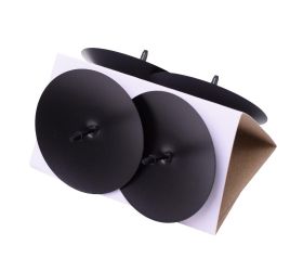 Bodce 7cm čierna matt s/4