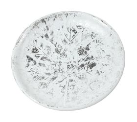 Tácka drevo mdf biel/strieb 29,3x3,3cm