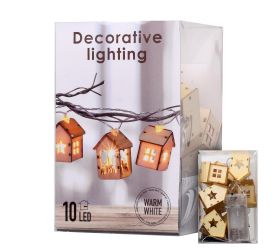 Led reťazové drevené domčeky 10l