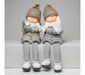 Deti visiace nohy šedé 18,5x17x28cm