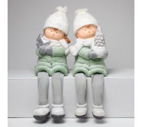 Deti visiace nohy tyrkys 18,5x17x28cm