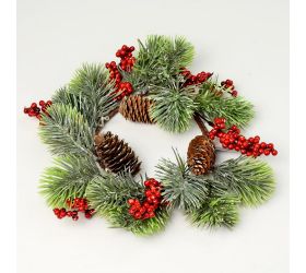 Veniec čečina+červ. plody 14cm