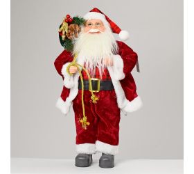 Mikuláš látka čer. 45cm led