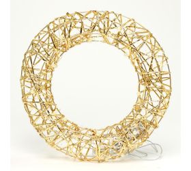 Vaniec 20led 30cm zlaté perly