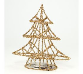 Stromček 20led 30cm zlatý