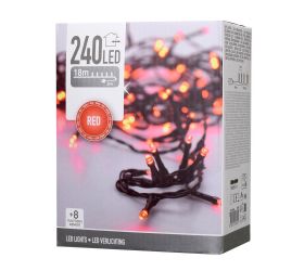 Led svetlá 240 červené vonkajšie