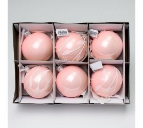 Vian. guľa 7 bielo/ružová 656