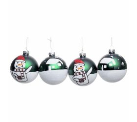 Vian. gule bie/čer/zel vzor sklo mix/2f s/4 8cm