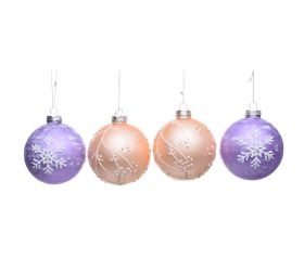 Vian. gule bie/fia/zla vzor sklo mix/2f s/4 8cm