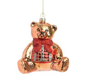 Vian. gulka- macko zla/čer sklo s/2 9,9*6,5*11cm