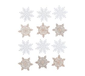 Vločka drevo mix bie/nat 10*1*11cm