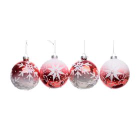 Vian. gule bie/čer vzor sklo mix/2f s/4 8cm