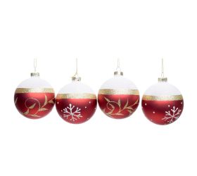 Vian. gule bie/zla/čer vzor sklo mix/2f s/4 8cm