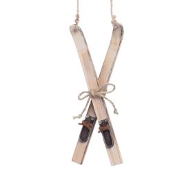 Záves lyže nat. drevo 17.5x7x1 cm