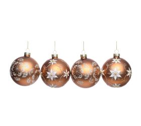 Vian. gule med/zla/bie vzor sklo mix/2f s/4 8cm