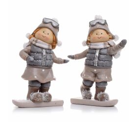 Deti na snowboarde mix/2 hne/siv poly 12*4.5*17