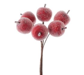 Vian. zväzok červ. cukrové jabĺčka 3,5*3cm