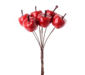 Vian. zväzok červ. jabĺčka 2*2,5cm