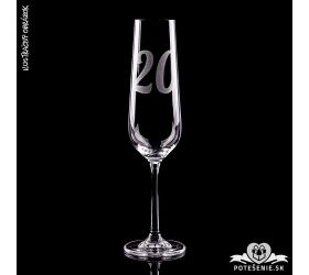 Gravírovaný pohár s číslom - 20