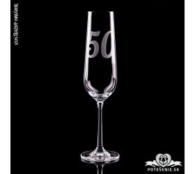 Gravírovaný pohár s číslom - 50