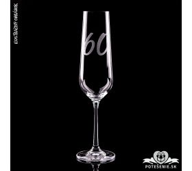 Gravírovaný pohár s číslom - 60