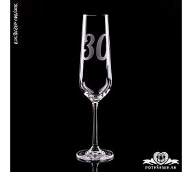 Gravírovaný pohár s číslom - 30